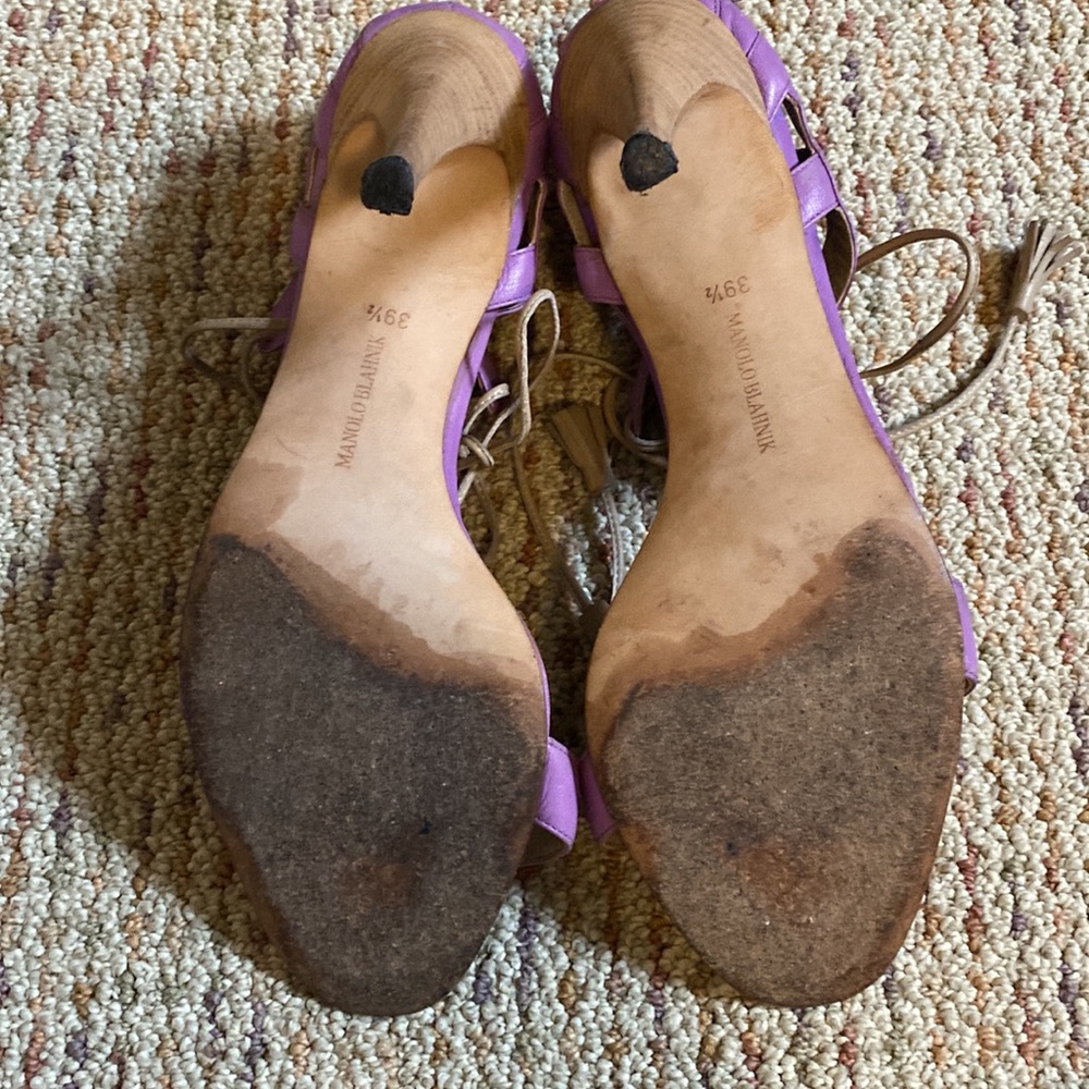 HP 💜 Manolo Blahnik heels 39.5 - Picture 6 of 6